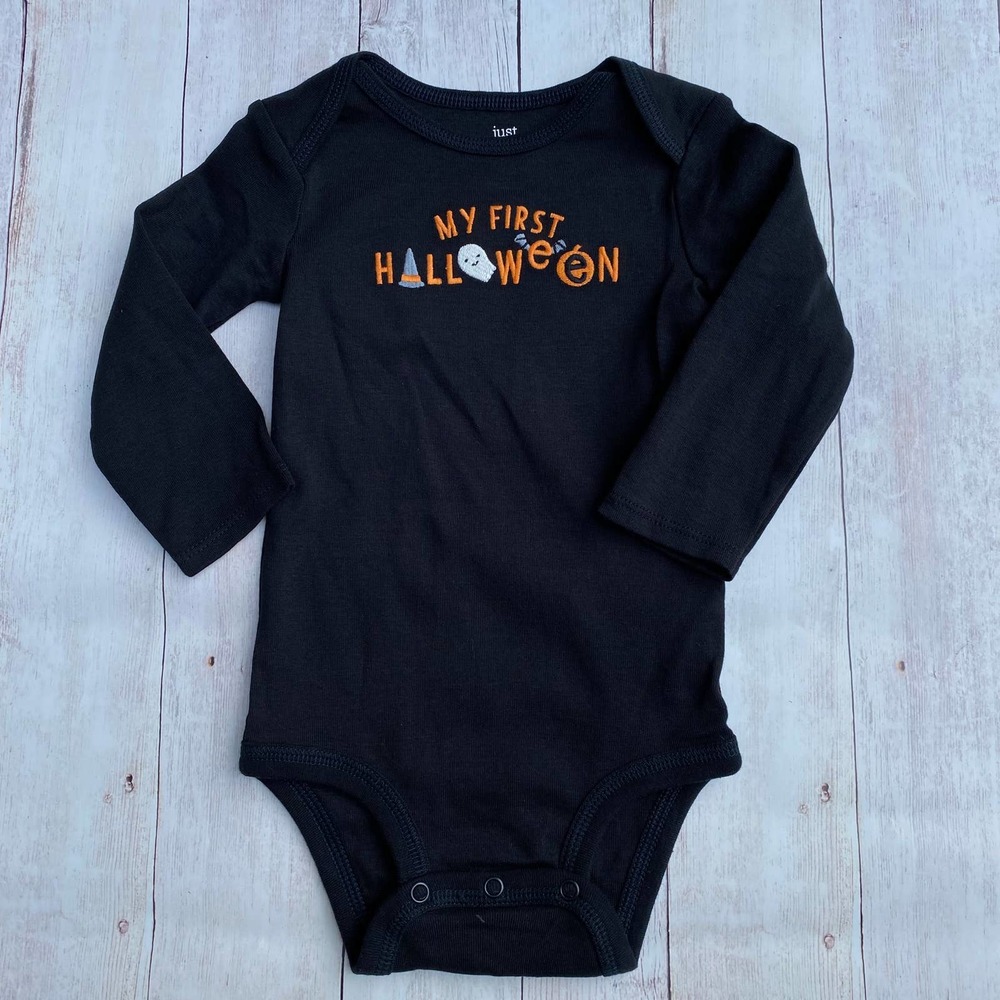 NWT Carter's First Halloween Long Sleeve Cotton One-Piece Bodysuit (3 M)